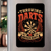 投げ矢と壊れハート-おもしろい Dart マグネット