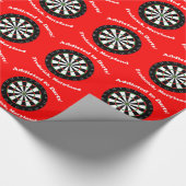 投げ矢に熱中される ラッピングペーパー (角)