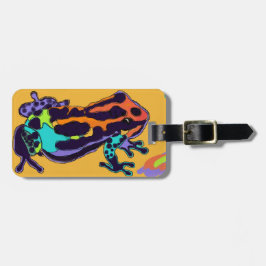 投げ矢のカエルの荷物のラベル ラゲッジタグ