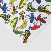 投げ矢のカエル、子供の水陸両生的な木のウシガエルの毒して下さい 薄葉紙 (詳細)