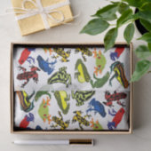 投げ矢のカエル、子供の水陸両生的な木のウシガエルの毒して下さい 薄葉紙 (ギフト)