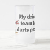 投げ矢のチーム フロストグラスビールジョッキ (中央)