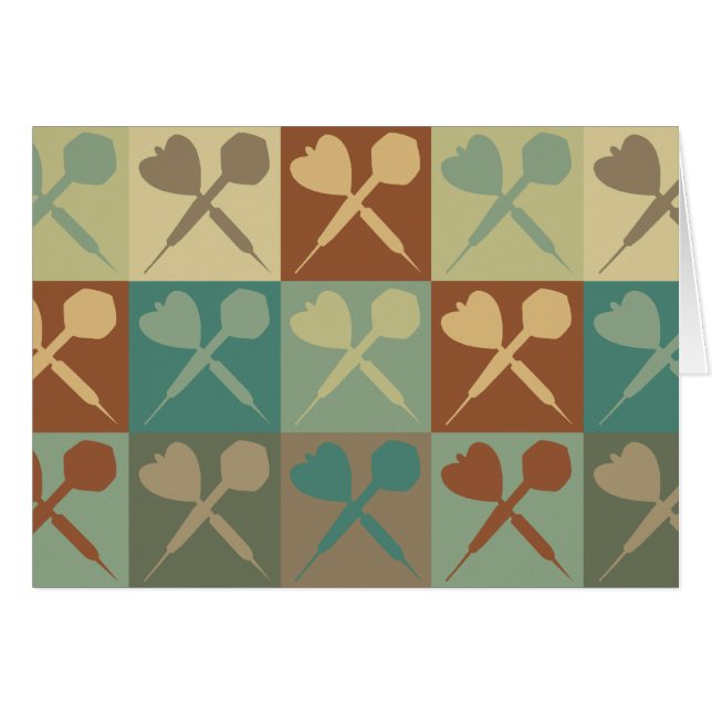 投げ矢のポップアート (正面横)