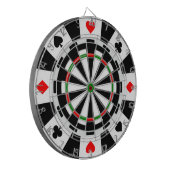 投げ矢のポーカー用のチップのスタイルのクラシックなゲーム ダーツボード (正面左)