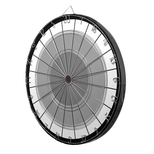 投げ矢のモダンな灰色の黒い雄牛の目の挑戦 ダーツボード (正面右)