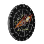 投げ矢はすべての参加者の取得に挑みます ダーツボード (正面左)