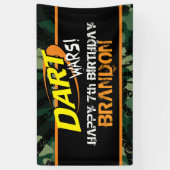 投げ矢は誕生日戦います 横断幕 (縦)