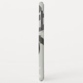 投げ矢プレーヤーのダート盤180のモノグラム Case-Mate iPhoneケース (裏面/左)