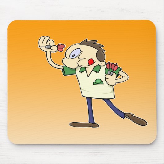 投げ矢プレーヤー マウスパッド (正面)