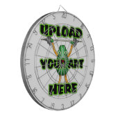 投げ矢板へのアップロードの芸術 ダーツボード (正面左)