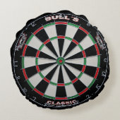 投げ矢板白黒 ラウンドクッション (裏面)