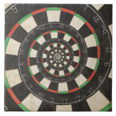 投げ矢板Drosteの螺線形のタイル タイル (正面)