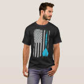 投げ矢 – アメリカヴィンテージ国旗 Tシャツ (正面フル)
