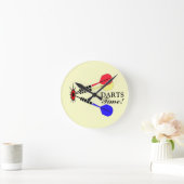 投げ矢! ラウンド壁時計 (ホーム)