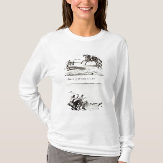 投げ縄およびBolasを投げる方法 Tシャツ (正面)