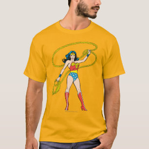 投げ縄で立つ女性 Tシャツ