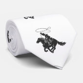 投げ縄で馬のランニングのカウボーイ ネクタイ (ロール)