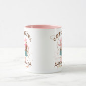 投げ縄とキャッシュを持つ女性のカーボーイ子供の誕生日パーティー マグカップ (中央)