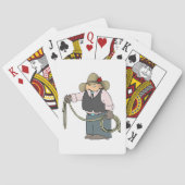 投げ縄を持つカウボーイトランプ トランプ (裏面)