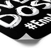 投与量ストップ上の中毒を終える認識度 ポスター (角)