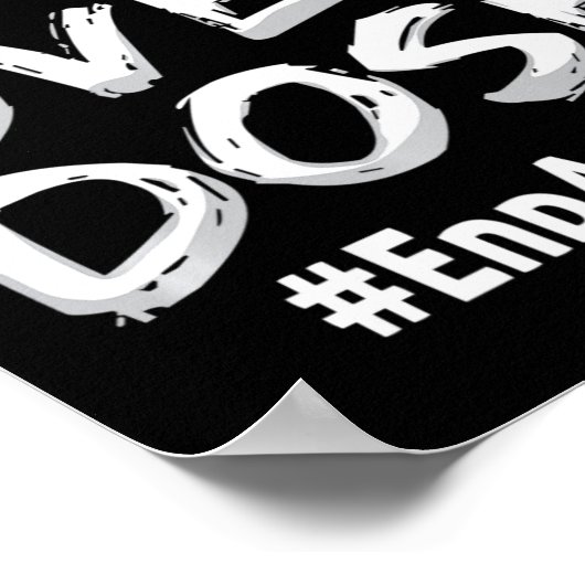 投与量ストップ上の中毒を終える認識度 ポスター (角)