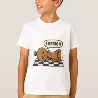 「投了します」チェスプレーヤーTシャツ Tシャツ