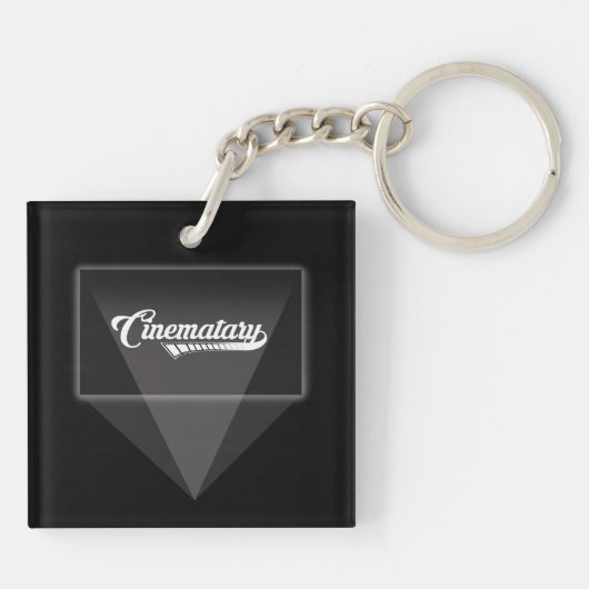 投射のロゴKeychain キーホルダー (裏面)