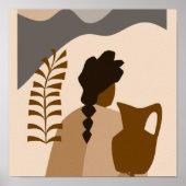 投手陣抽象芸術スタイルポスター ポスター (正面)