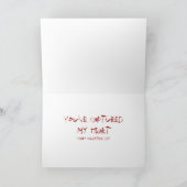 投獄されたハートのバレンタイン シーズンカード (内部)