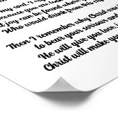 投獄された愛された1つのクリスマスの詩 ポスター (角)