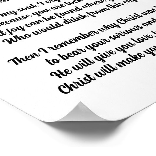 投獄された愛された1つのクリスマスの詩 ポスター (角)