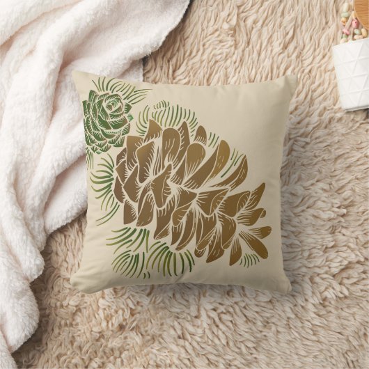 投球の枕Pinecones クッション (ブランケット)