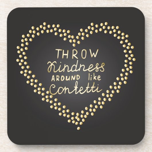 投球の親切さは紙吹雪を好みます コースター (正面)