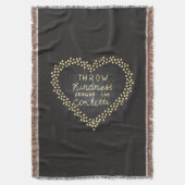 投球の親切さは紙吹雪を好みます スローブランケット (正面縦)