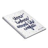 投球の親切さは紙吹雪を好みます ノートブック (右側)