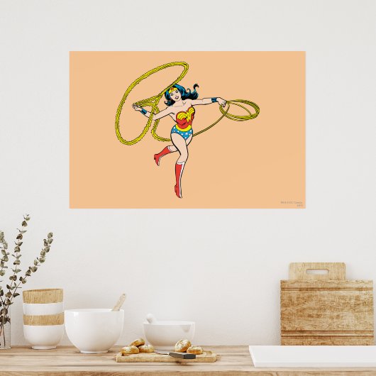 投疑問に思げ投げ投げ女性 ポスター (キッチン)