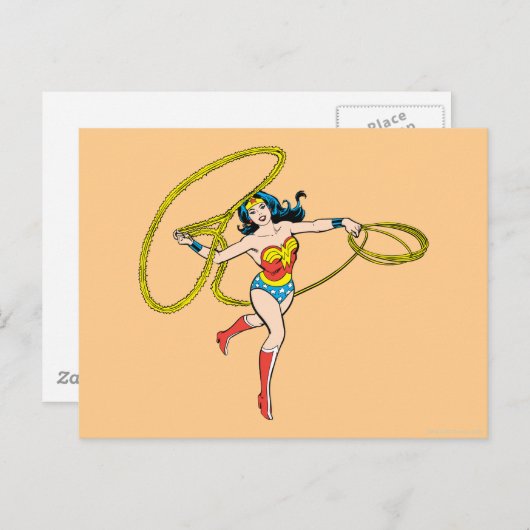 投疑問に思げ投げ投げ女性 ポストカード (正面/裏面)