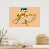 投疑問に思げ縄で丸めた女性 ポスター (キッチン)