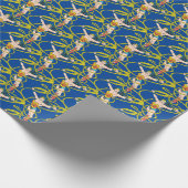 投疑問に思げ縄の女性 ラッピングペーパー (角)