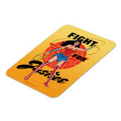 投疑問に思げ縄の女性 – 正義のために戦う マグネット (左側)