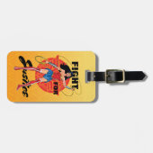 投疑問に思げ縄の女性 – 正義のために戦う ラゲッジタグ (正面横)