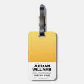 投疑問に思げ縄の女性 – 正義のために戦う ラゲッジタグ (裏面縦)