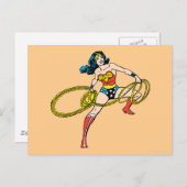 投疑問に思げ縄を右にスイングする女性 ポストカード (正面/裏面)