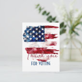 投票ありがとう ポリティカル ポストカード (スタンド正面)
