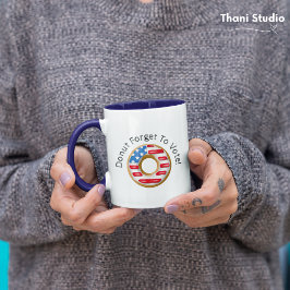 投票おもしろいの忘れ行止 マグカップ