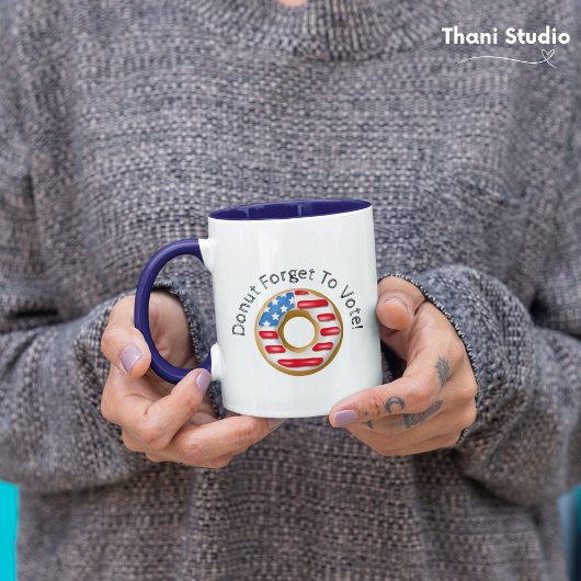 投票おもしろいの忘れ行止 マグカップ