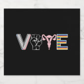 投票が禁止された書籍の生殖権BLM LGBTQ ビールラベル (シングルラベル)