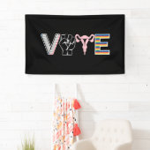 投票が禁止された書籍の生殖権BLM LGBTQ 横断幕 (インサイチュ)