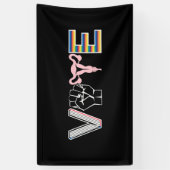 投票が禁止された書籍の生殖権BLM LGBTQ 横断幕 (縦)