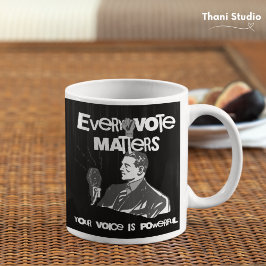 投票が選挙政治白書印刷の問題 コーヒーマグカップ